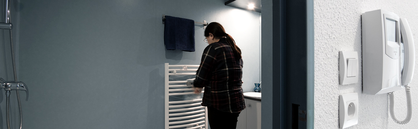 salle de bains logement résidence étudiante Arts Campus Villeurbanne