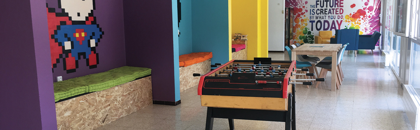 salle de jeu résidence étudiante Le Galion à Ecully